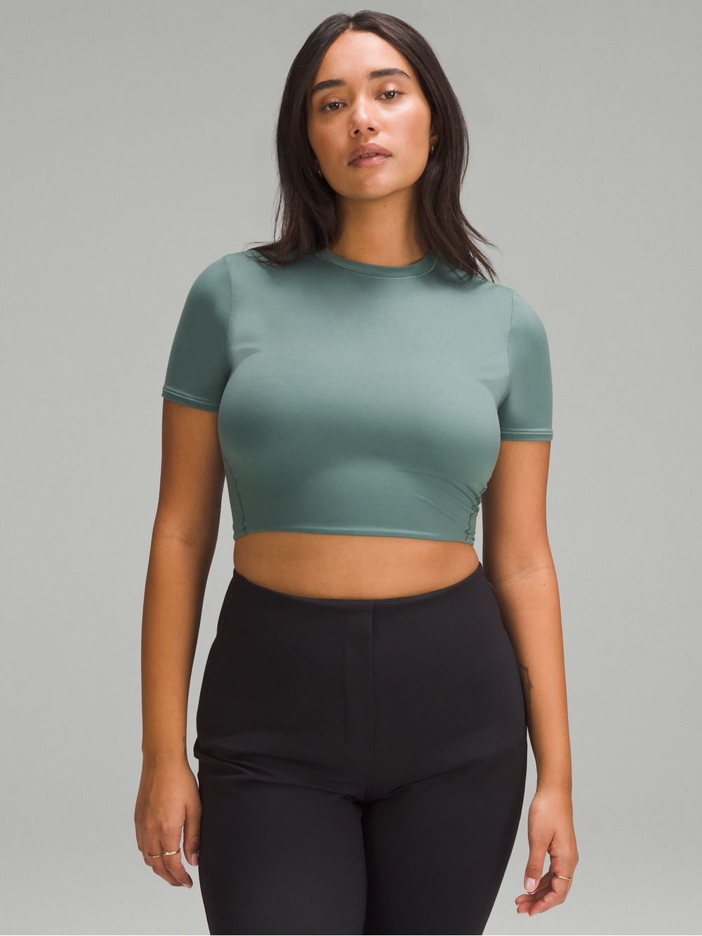 Lululemon Wundermost Ultra Soft Nulu Crew Neck T Shirt XL colors medium fore